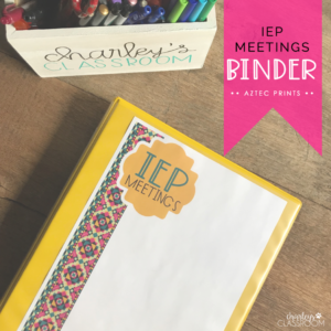 Print & Digital IEP BINDER (Aztec Prints) | Special Education