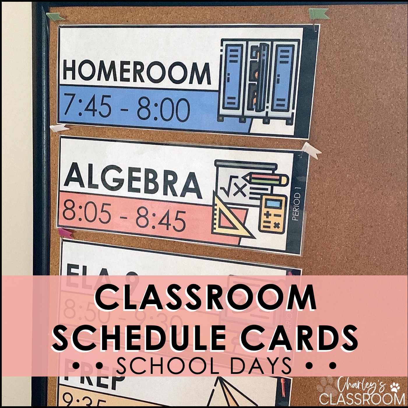 Classroom Schedule Cards | School Days