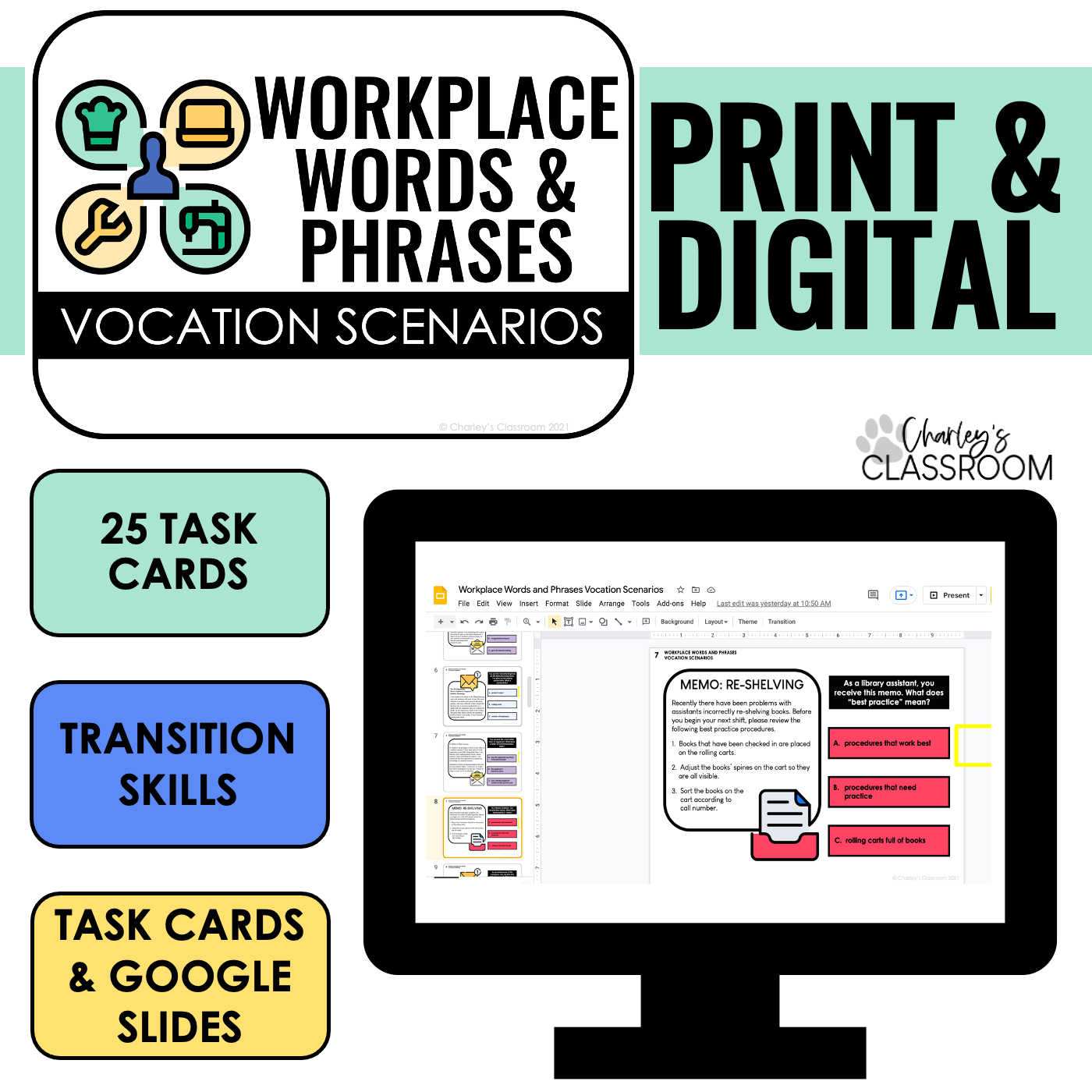 workplace-words-and-phrases-vocation-scenarios-task-cards-charley-s