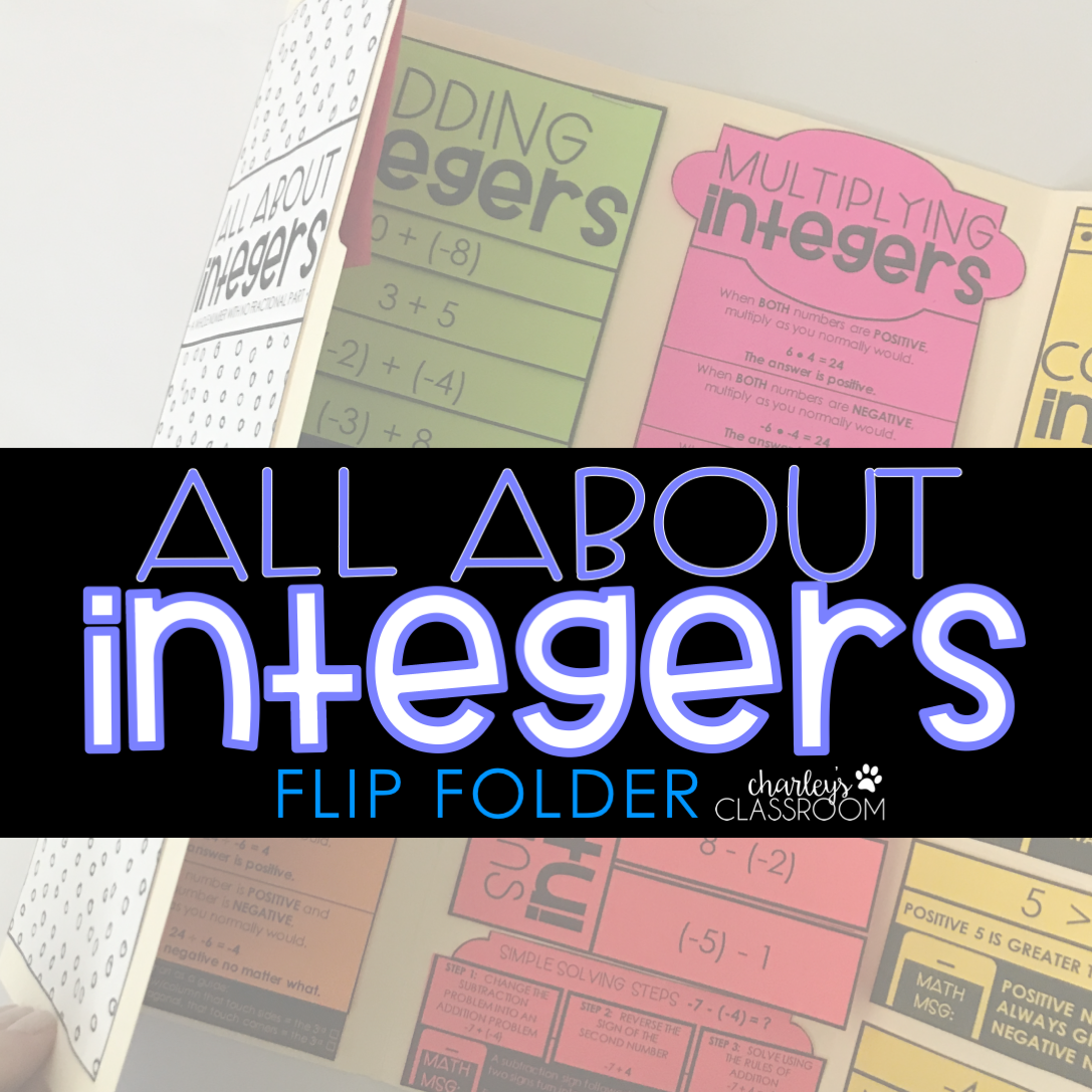 All About Integers | Flip Folder