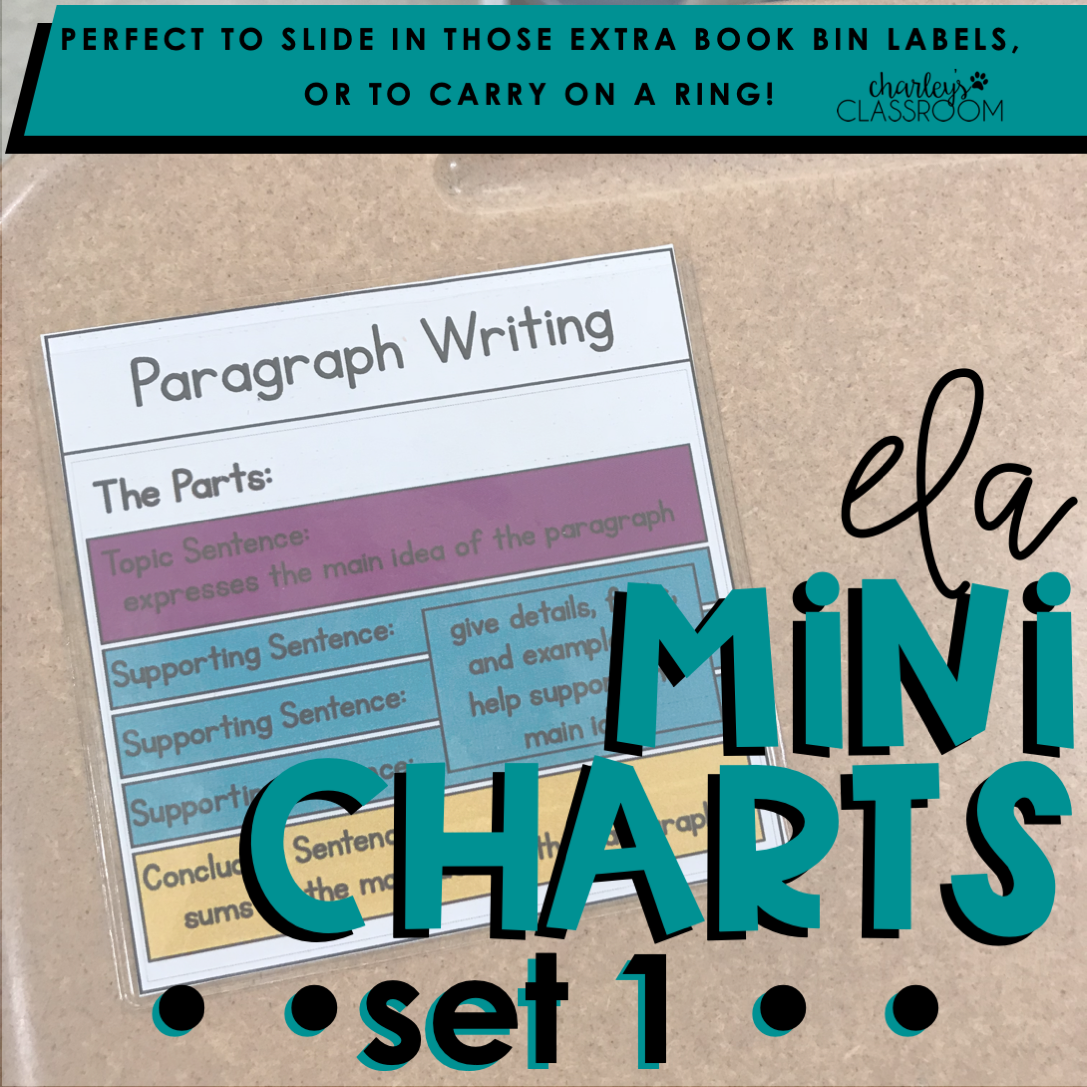 ELA Mini Charts | Set 1 (Mini Anchor Charts)