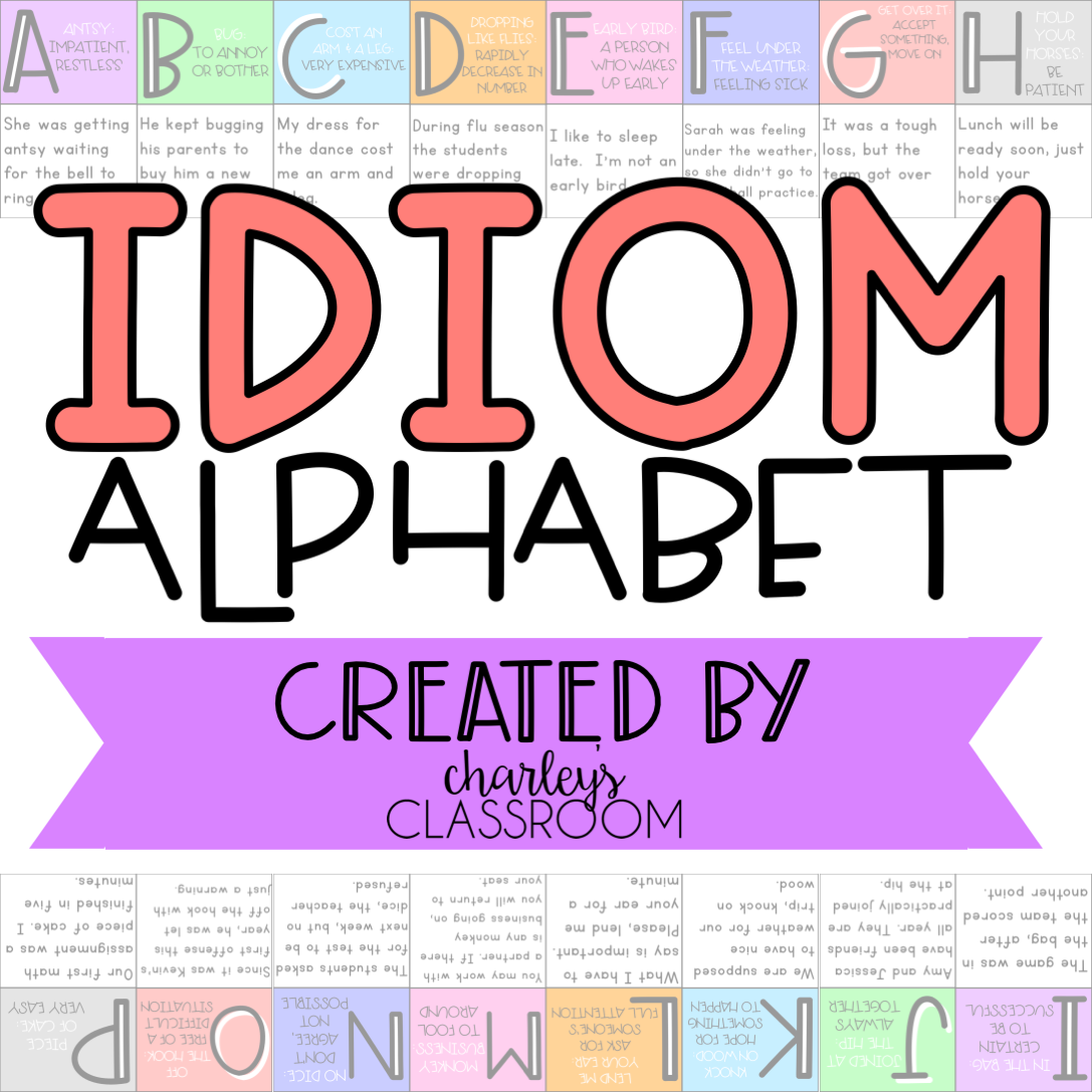 Idiom Alphabet Mini Posters