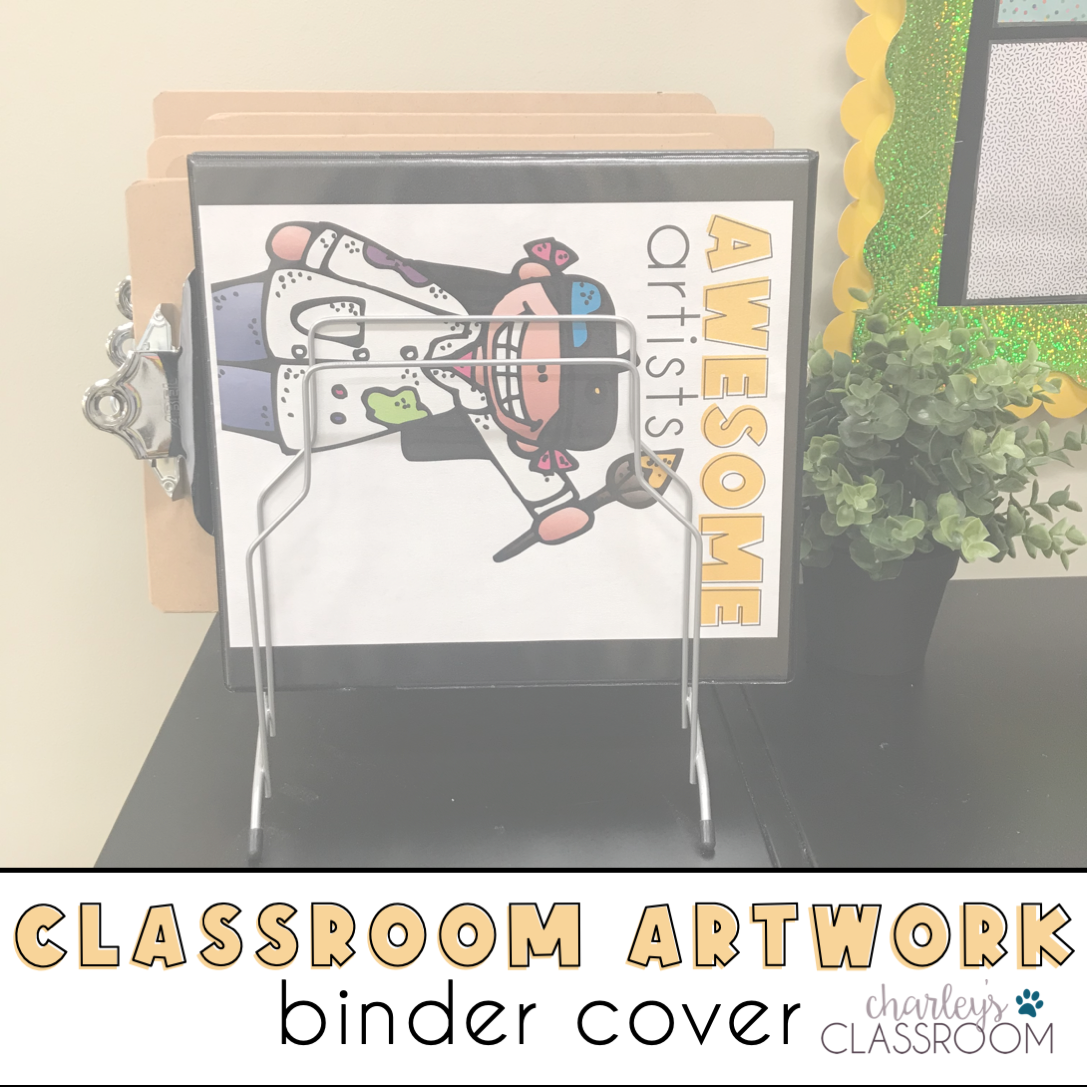 Awesome Artists! (Classroom Artwork Binder Cover)