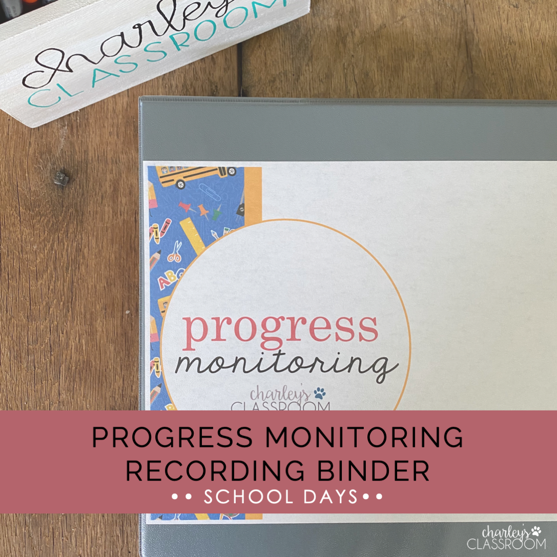 Editable IEP Progress Monitoring Binder (School Days) | Special Education