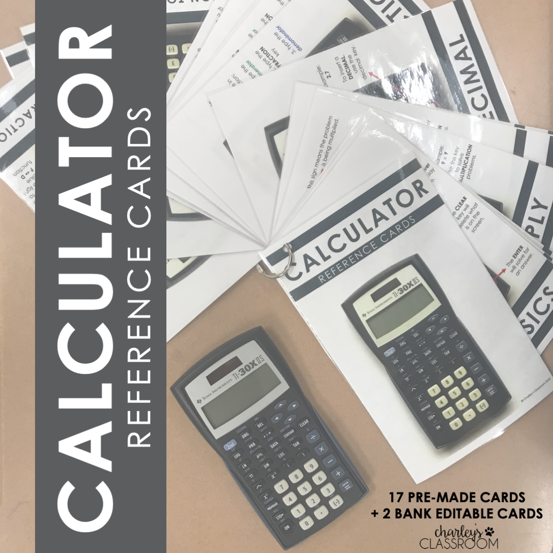 Calculator Reference Cards