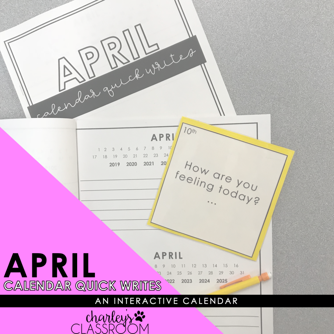 Calendar Quick Writes (April) | An Interactive Writing Calendar