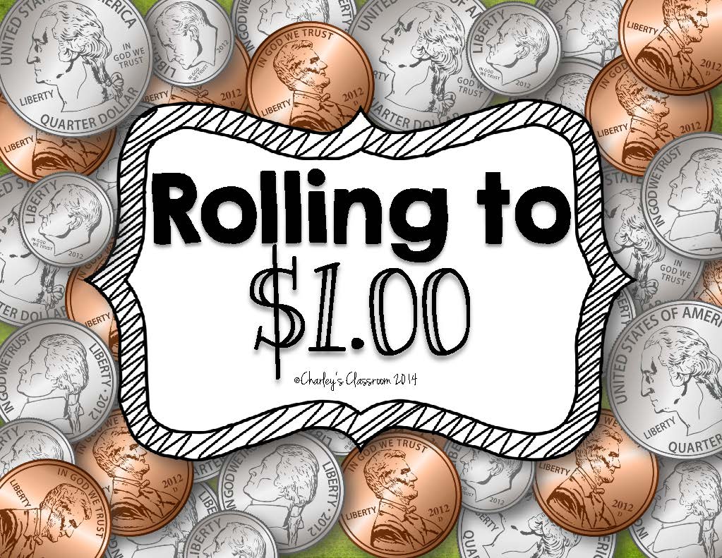 Rolling to $1.00 Counting Money Game (Math)