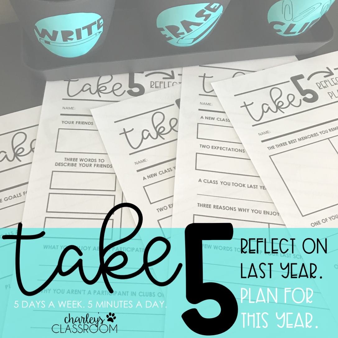 Take 5 | Back to School About Me Activity