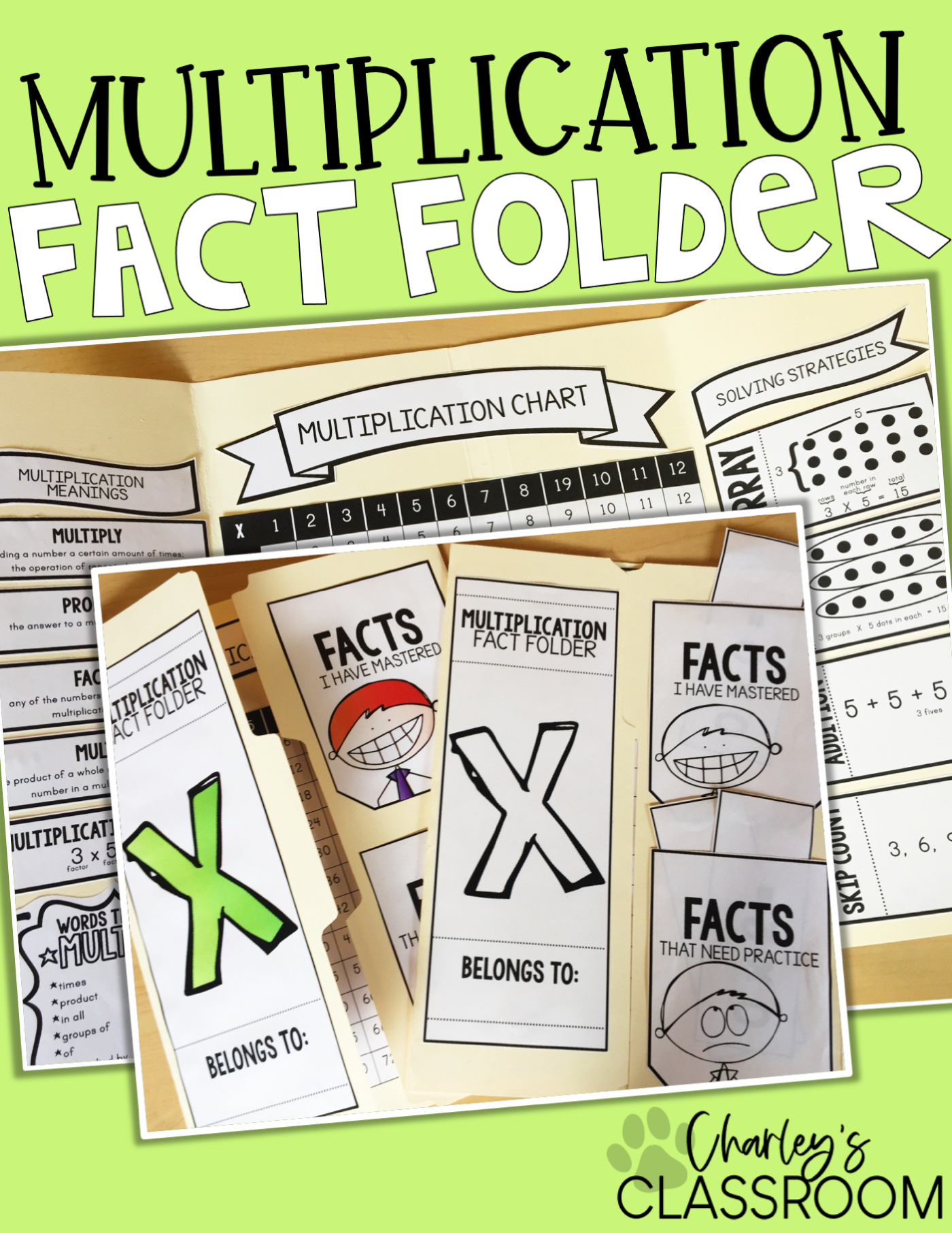 Multiplication Fact Folder (Math)