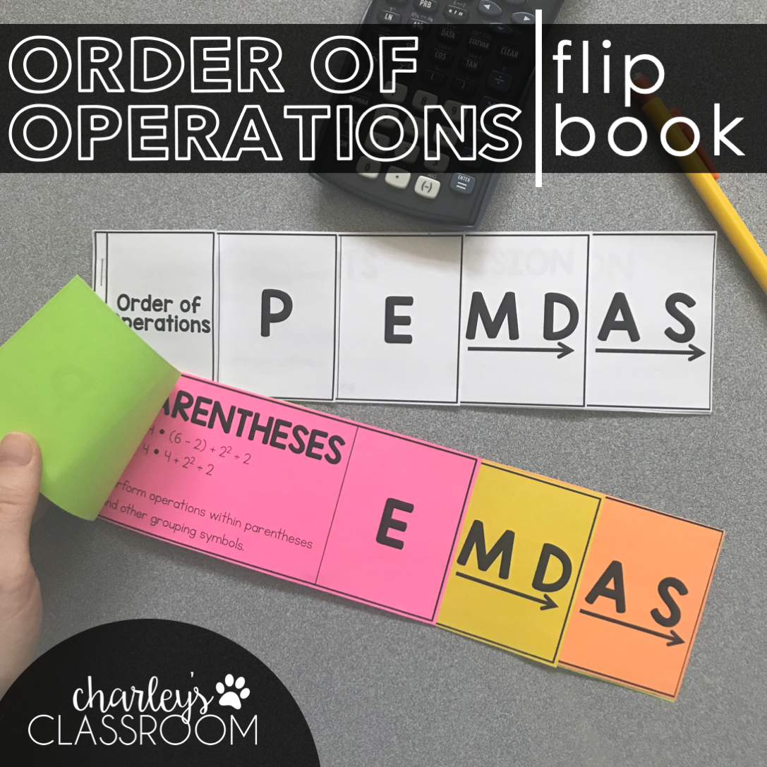 PEMDAS - Order of Operations - Flip Book (Math)